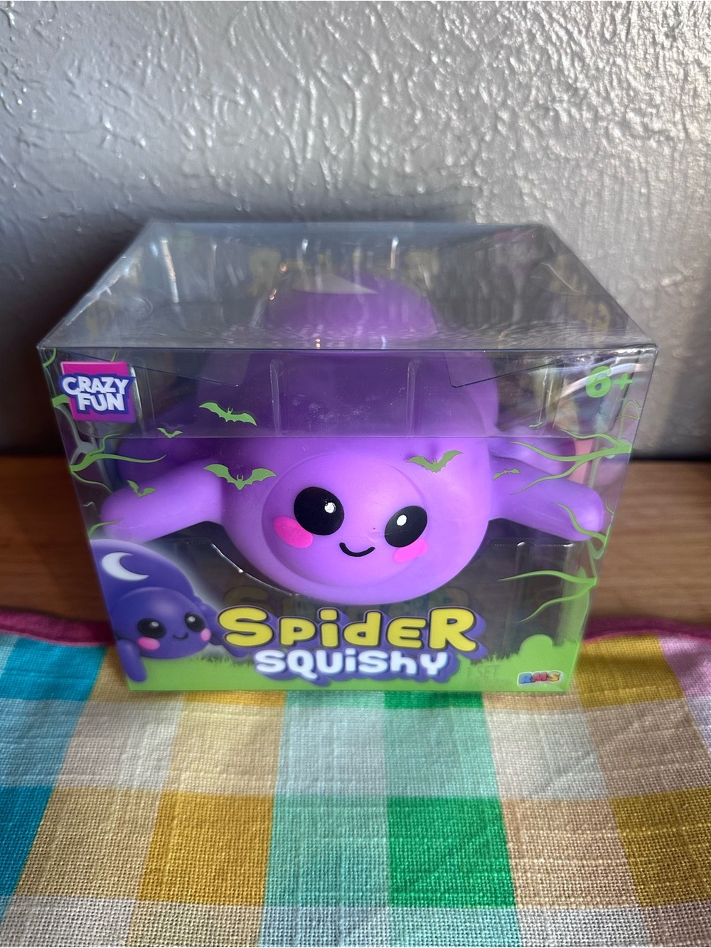 RMS Crazy Fun Halloween Purple Spider Squishy